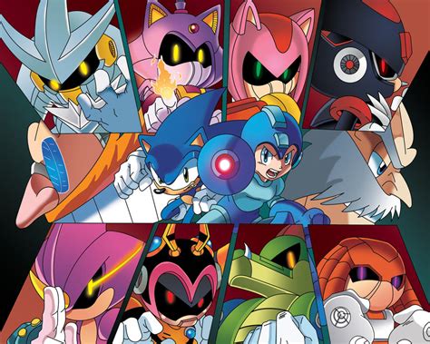 sonic mega man x|sonic mega man worlds collide.